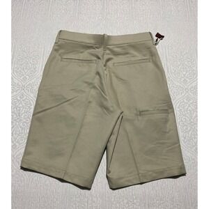 Haggar H26 Mens Shorts Size 30 Golf Casual Khaki Flat Front Pockets Polyester‎